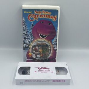 Barneys‎ Night Before Christmas VHS 1999 Clamshell Kid's Movie Classic Cartoon